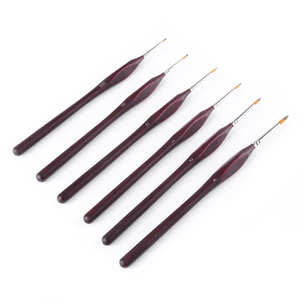 

6pcs Professional Wooden Handle Artist Detail Paint Brushes Outline Painting Set For Craft Tool painting painting painting