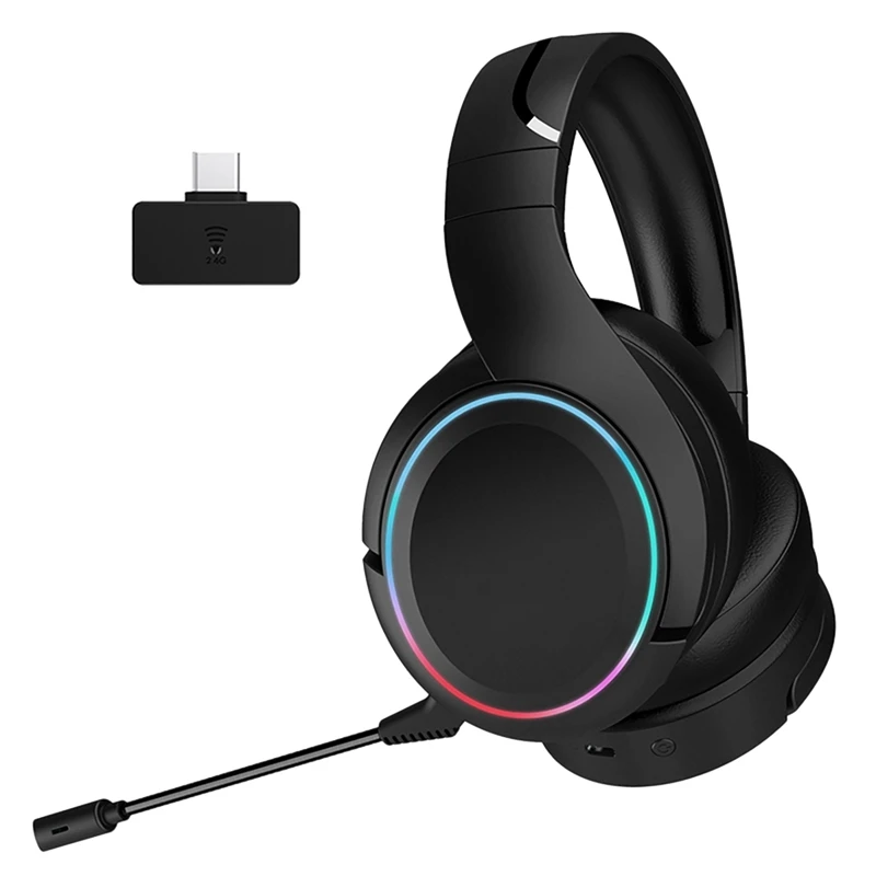 

X6 Pro 2.4G Wireless+BT 5.1 Headphones 7.1 Stereo Microphone Gaming Headset For PC/Laptop/Mobile/PS4/5/Switch/