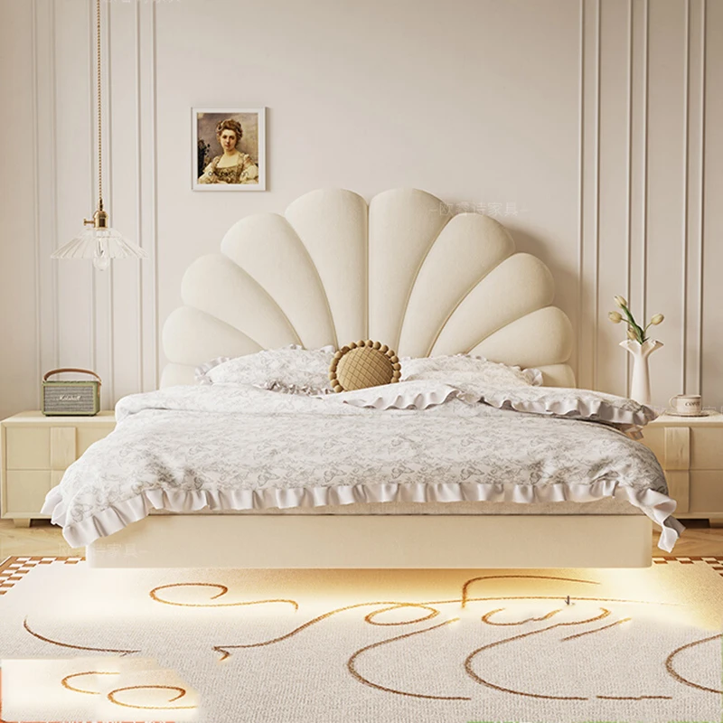 Белая деревянная Европейская двойная Роскошная Высококачественная