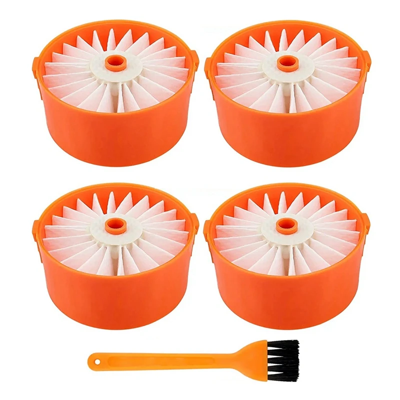 

4 Pack Filter Elements For BLACK + DECKER BSV2020G Wireless Vacuum Cleaner Accessory