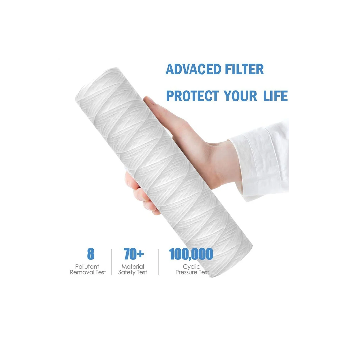 10 микрон дюймов x 2 5 дюйма картридж для фильтра воды с раневыми осадками