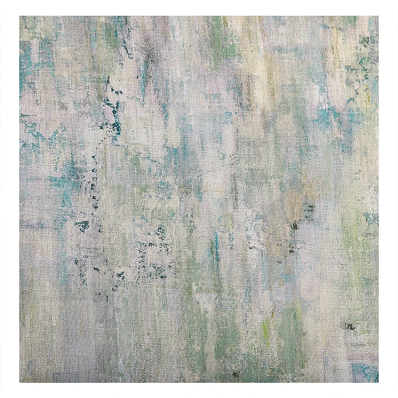 Zhuma исцеляющая зеленая кисть жаккардовая ткань художественный галстук красящая