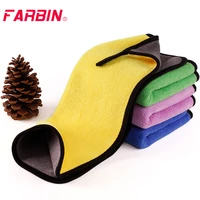 farbin 612pcs microfiber towel car wash accessories cleaning for the car washing tool super absorbent plush car detailing towel