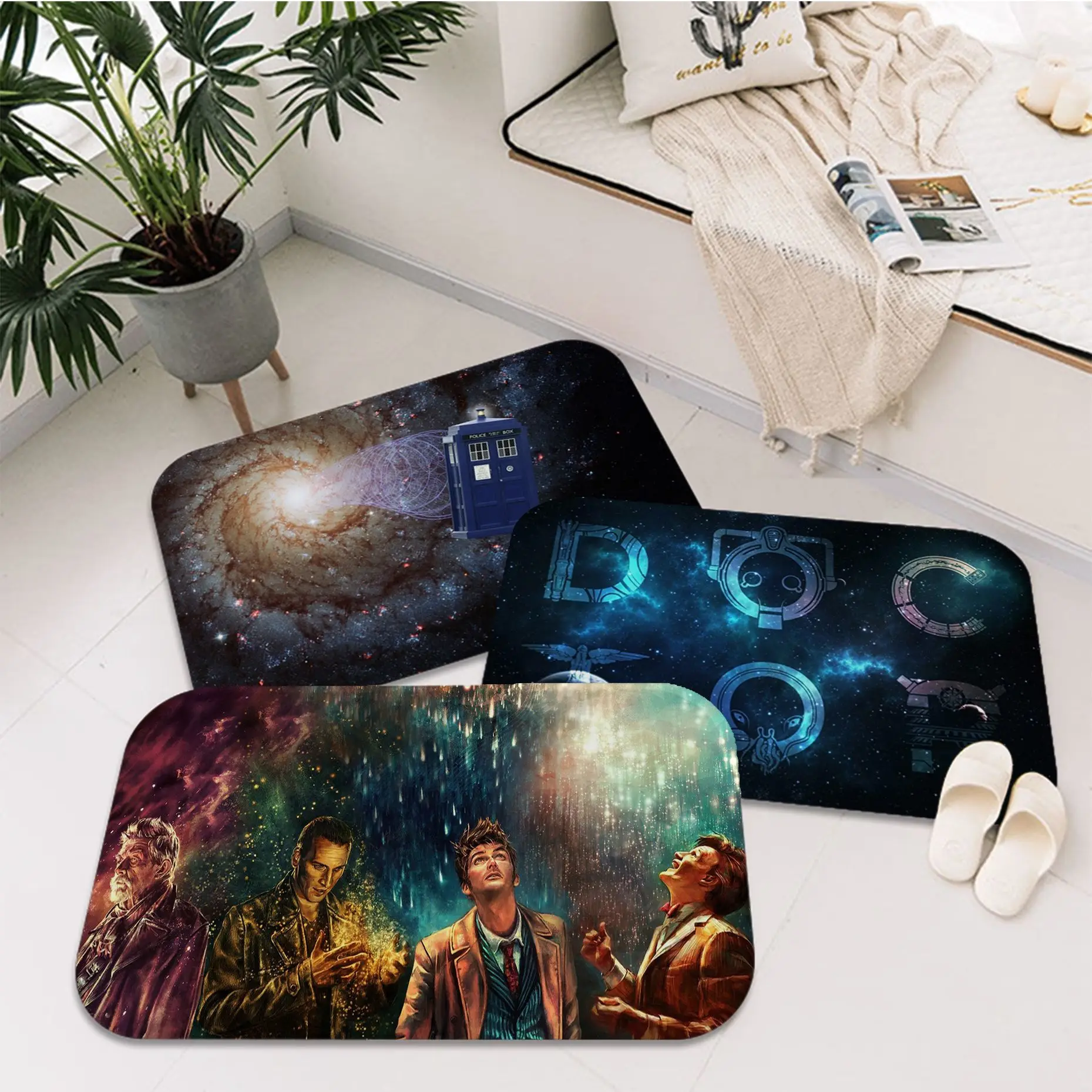 

Doctor Who Bathroom Mat Nordic Style Bedroom Living Room Doormat Home Balcony Anti-Slip Welcome Doormat