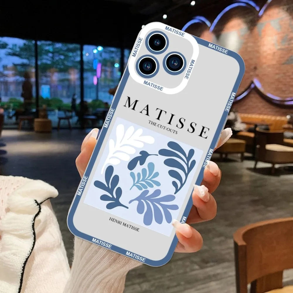 Матисс искусство эстетика чехол для телефона iPhone 11 12 Mini 13 14 Pro Max прозрачный