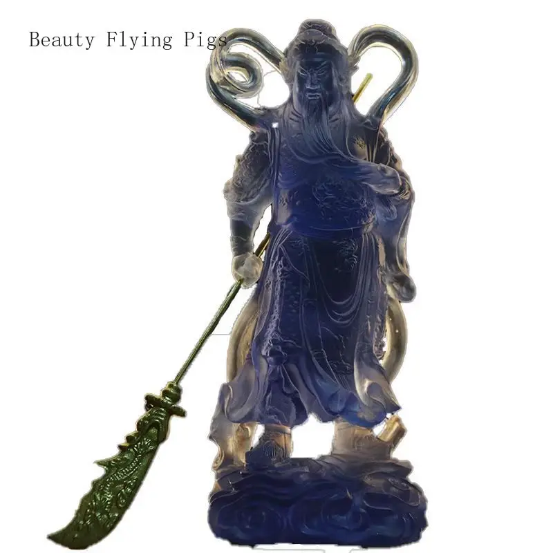 Китайская креативная статуя Будды из смолы, 21 см, Jialan Weituo Bodhisattva, украшение Бога боевых искусств и богатства