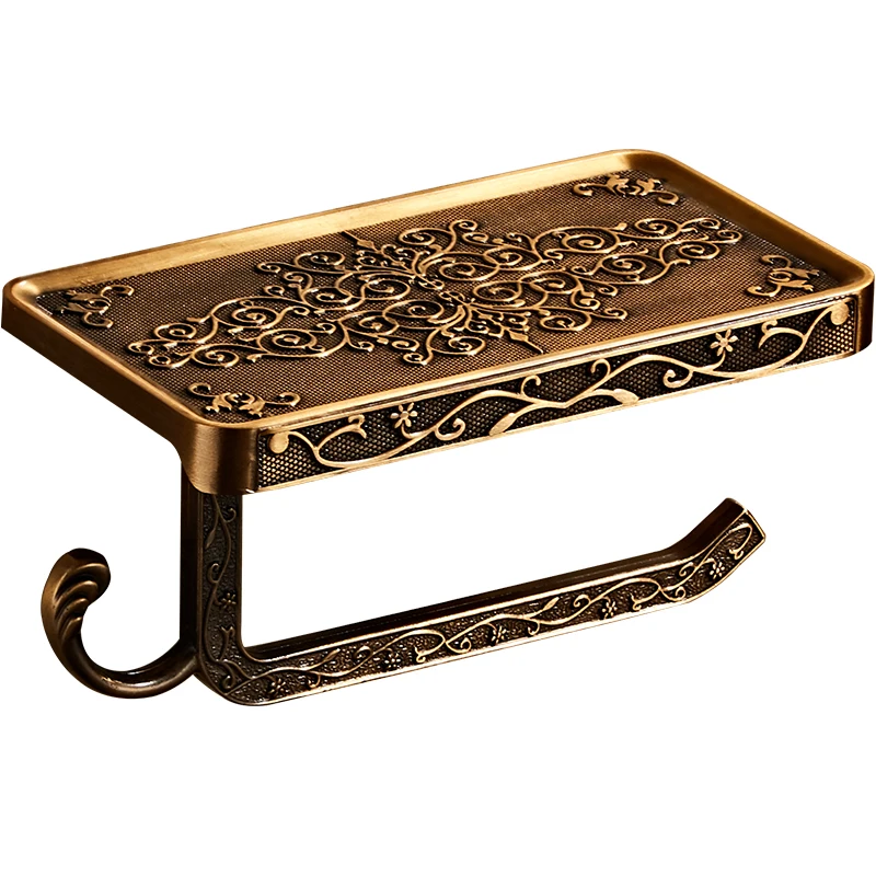 

Antique Copper Tissue Box Bathroom Retro Punch-Free Tissue Holder Roll Holder Toilet Paper Box Paper Toilet