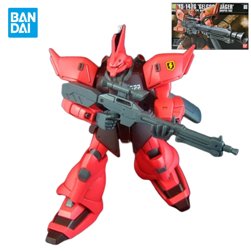 

Bandai Аниме Гундам периферийная сборка модель HGUC 045 1/144 MS-14J Gelgugu снайпер красный воин игрушечная фигурка подарок