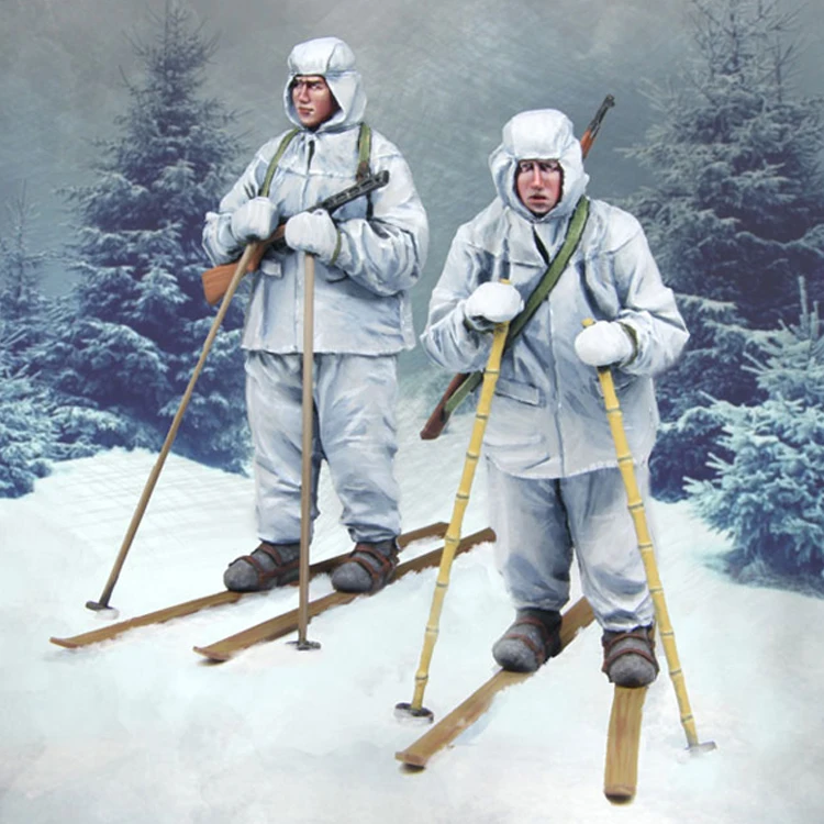 

1/35 resin figure soldier model WWII Russian ski unit soldier 2 model assembly kit