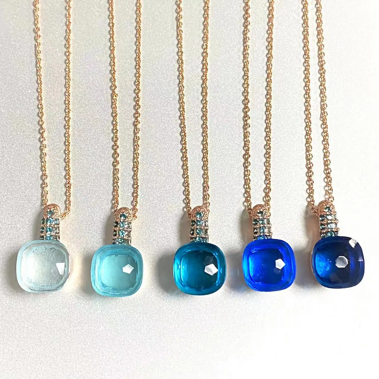 Кулон KAISQJEW 10 6 мм Nudo ожерелье с подвеской в виде капли воды инкрустация