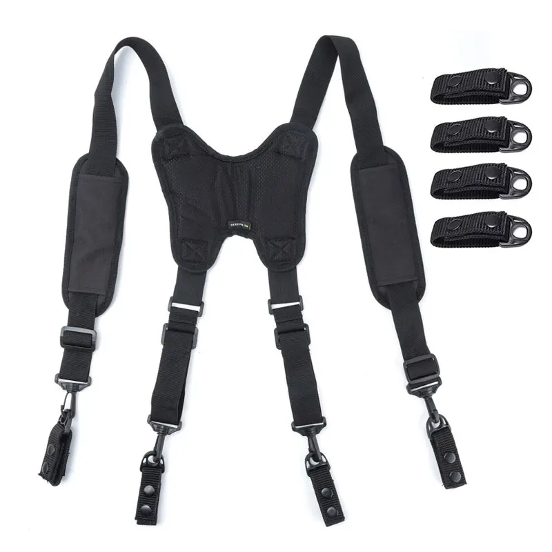 

Tactical Suspenders Adjustable Equipage X Type Tactics Braces New Tactical Suspenders Men Duty Belt Harness Combat Tool Belt