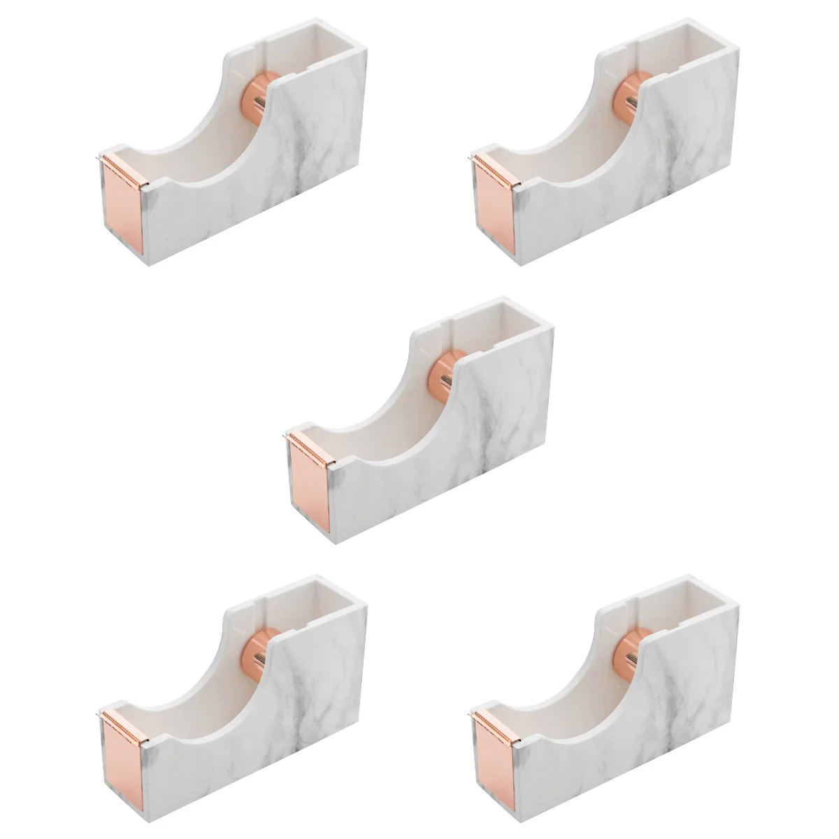 

5pcs Portable Tape Dispenser Household Sticker Dispenser Professional Tape Office Supply