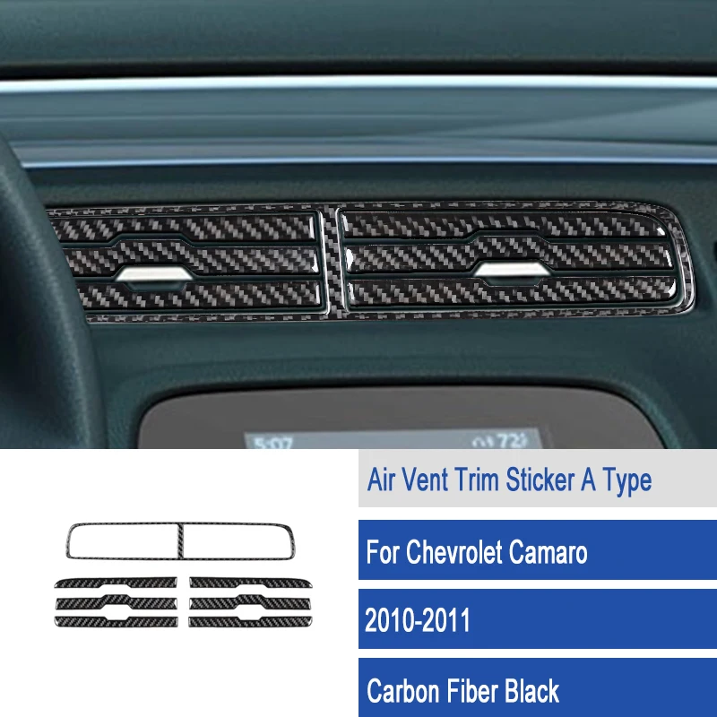 

Углеродное волокно, нашивка для выхода воздуха, декоративная рамка, полоски, автомобильные наклейки для Chevrolet Camaro 2010-2015