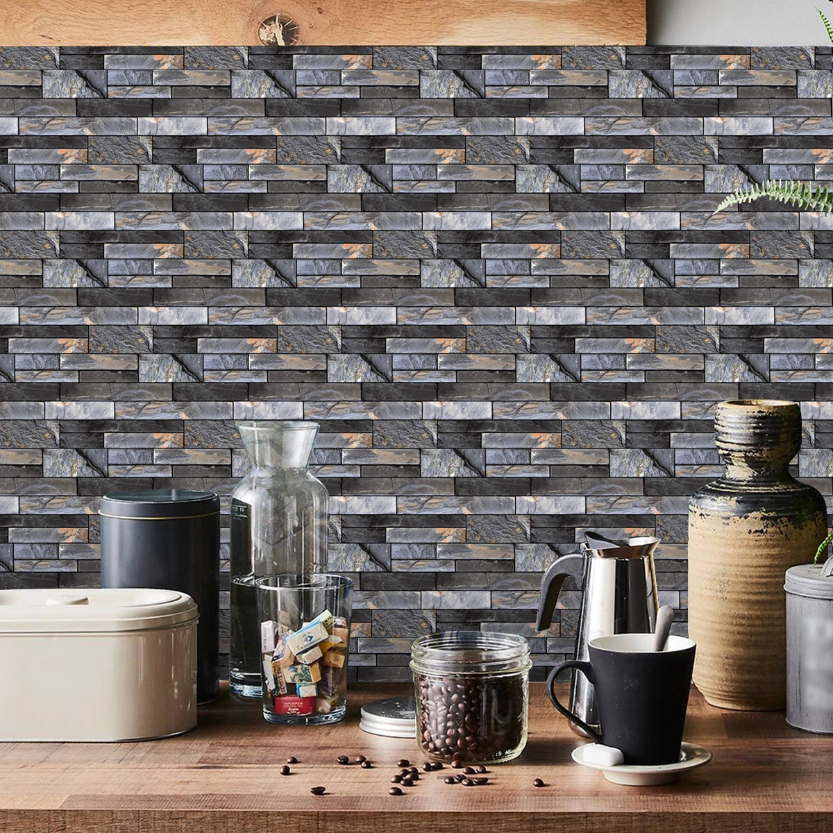 12 шт. водонепроницаемые наклейки для кухни с эффектом 3D