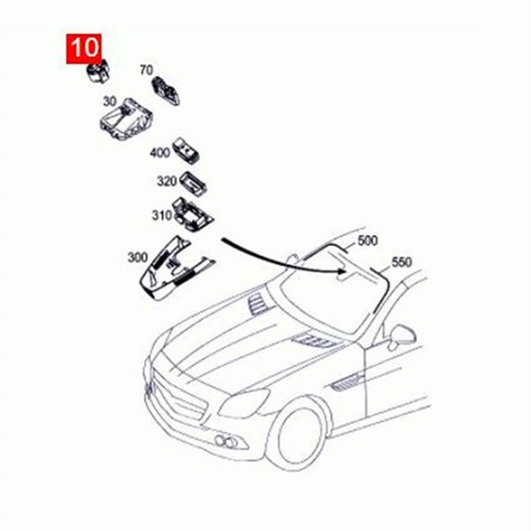 Автомобильный дождевик A2049014504 фотодатчик для-204 E-класс 212 - GLA B класс a C200 E200 E260