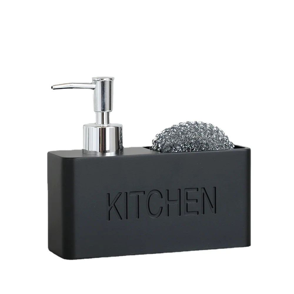 

Kitchen Soap Dispenser Set Liquid Hand Soap Dispenser Stores Sponges Bottle Brushes Holds Scrubbers Brushes Kitchen Accessories