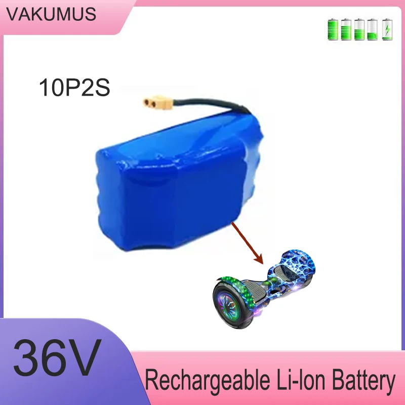 

36V10S2P Battery Pack Suitable for Electric Self-balancing Car Electric Scooter Unicycle Lithium-ion Rechargeable Battery