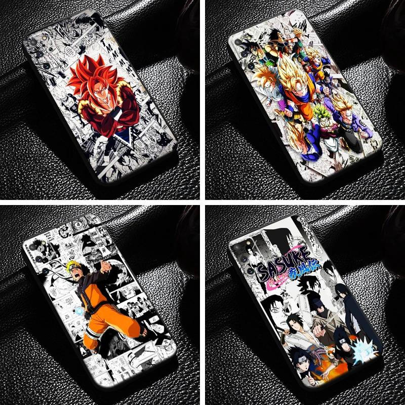

Dragon Ball Naruto One Piece For Samsung Galaxy S21 S20 S10 10E S9 S8 Plus S21 S20 Ultra FE 5G Phone Case Coque Liquid Silicon