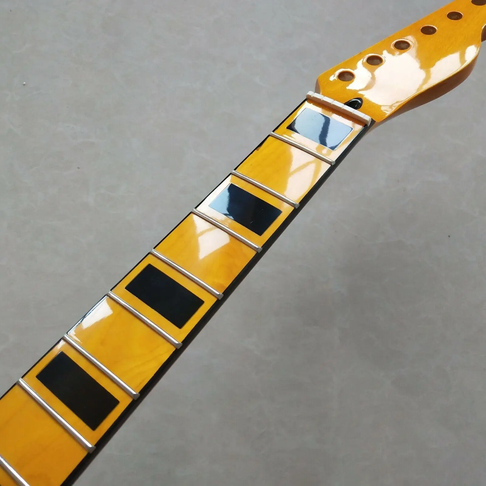 High quality Electric Guitar Neck 22 Fret 25.5inch Maple Fingerboard Block inlay enlarge