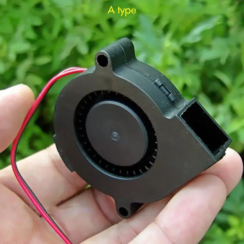 

57mm/62mm/80mm Blower Fan DC6V-24V 5015 6028 7530 Air Blower Fan Turbine Turbo Brushless Cooling for DIY 3D Printer Extruder