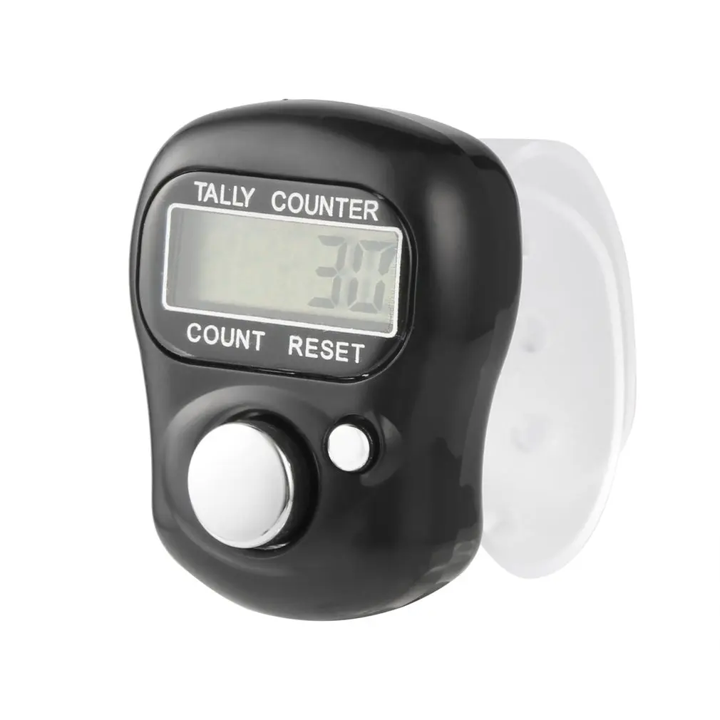 1pc Finger Tally Counter Finger Clicker Mini 5 Digit LCD Electronic Digital Golf Sports Hand Held Ring Tally Counter