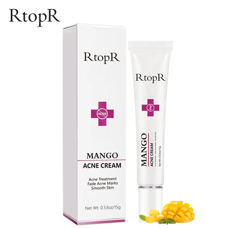 

10PCS Mango Repair Acne Treatment Face Cream Blackhead Repair Shrink Pores Scar Whitening Moisturizing Cream Skin Care Cosmetics
