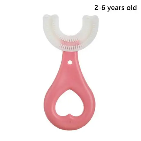Детская зубная щетка От 2 до 12 лет, зубная щетка U-образной формы для ухода за зубами и ротовой полостью, зубная щетка для младенцев и новорожденных, зубная щетка, Детские предметы