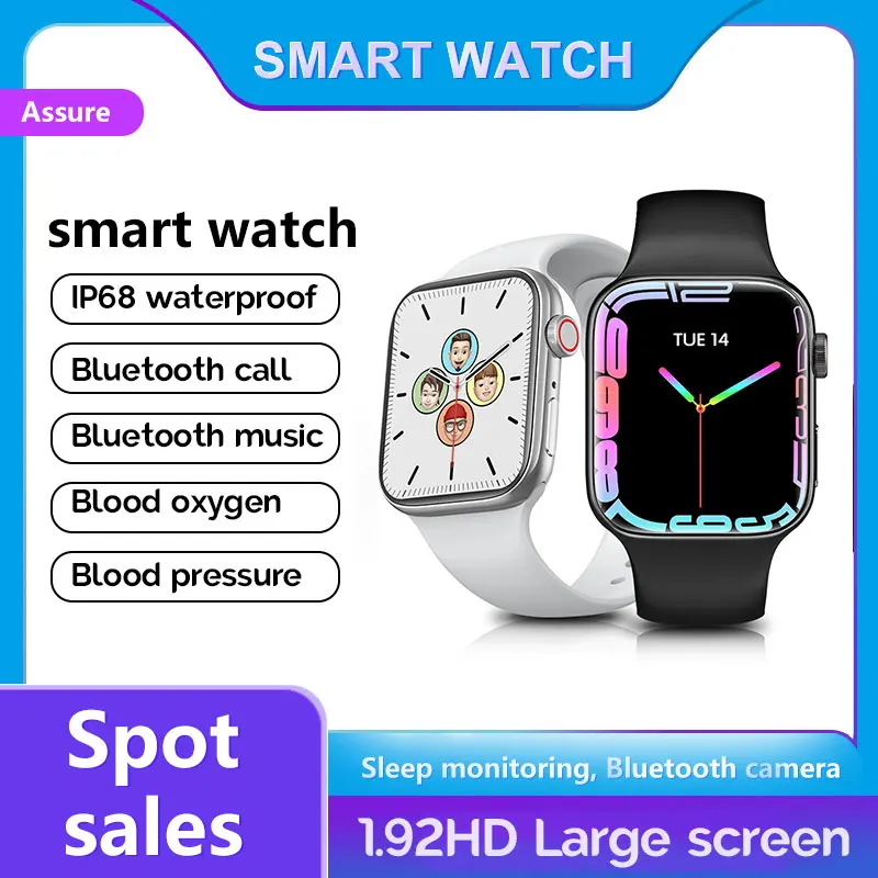 

Смарт-часы IWO 14 Серия 7 спортивные с Bluetooth, пульсометром, водонепроницаемые мужские и женские Смарт-часы PK HW22 W37 W26 для Huawei Xiaomi
