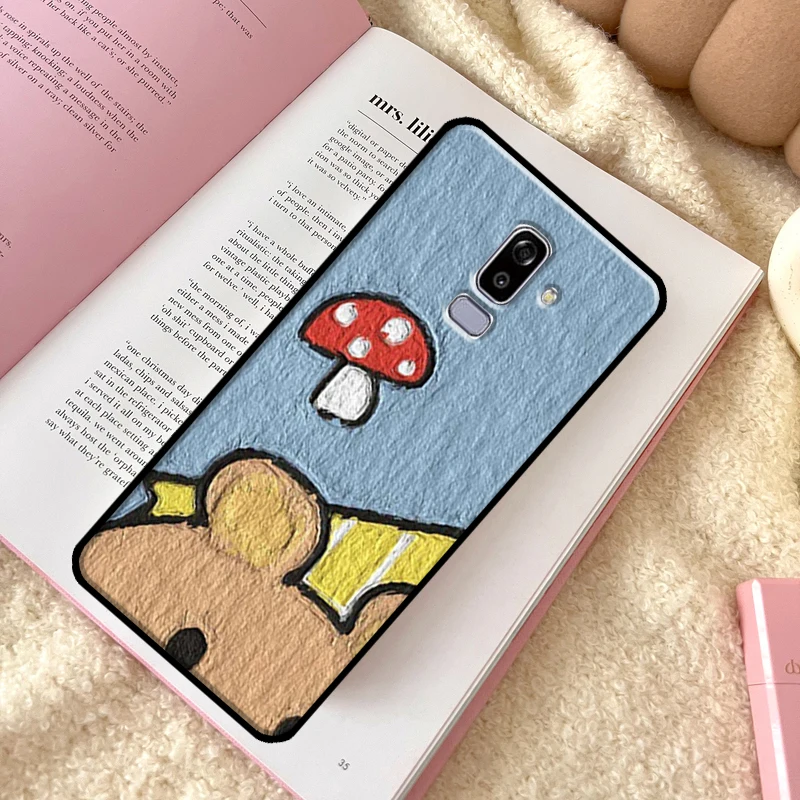 Милый корейский чехол для телефона с изображением кролика и медведей Samsung Galaxy J6 J4