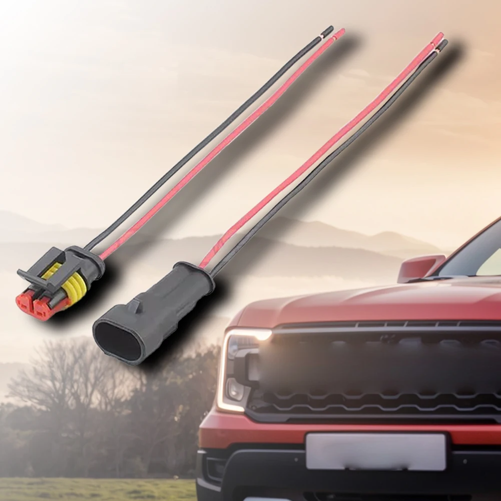 2 отверстия Водонепроницаемый Автомобильный Электрический провод разъем для