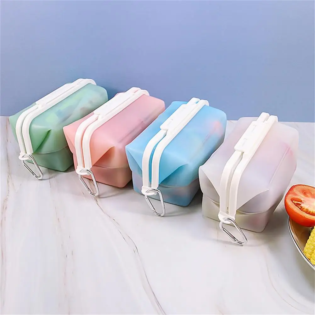 

1500ML Foldable Food Storage Box Fresh-keeping Strong Seamless Silicone Easy to Clean Food Storage Bag Household Supplies