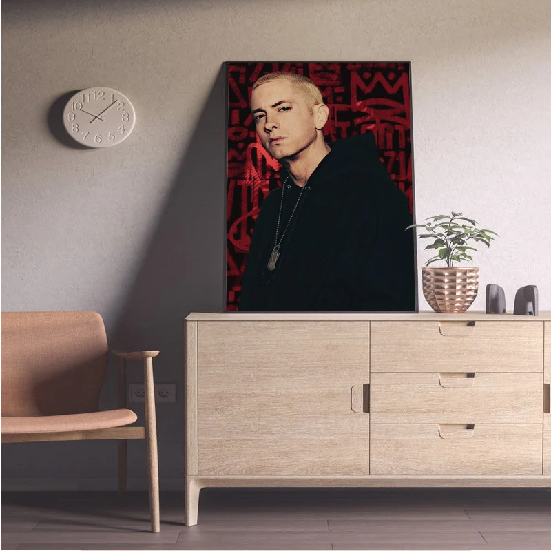 Знаменитый американский Rapper Eminem Art Ретро плакат крафт-бумага бумажная наклейка
