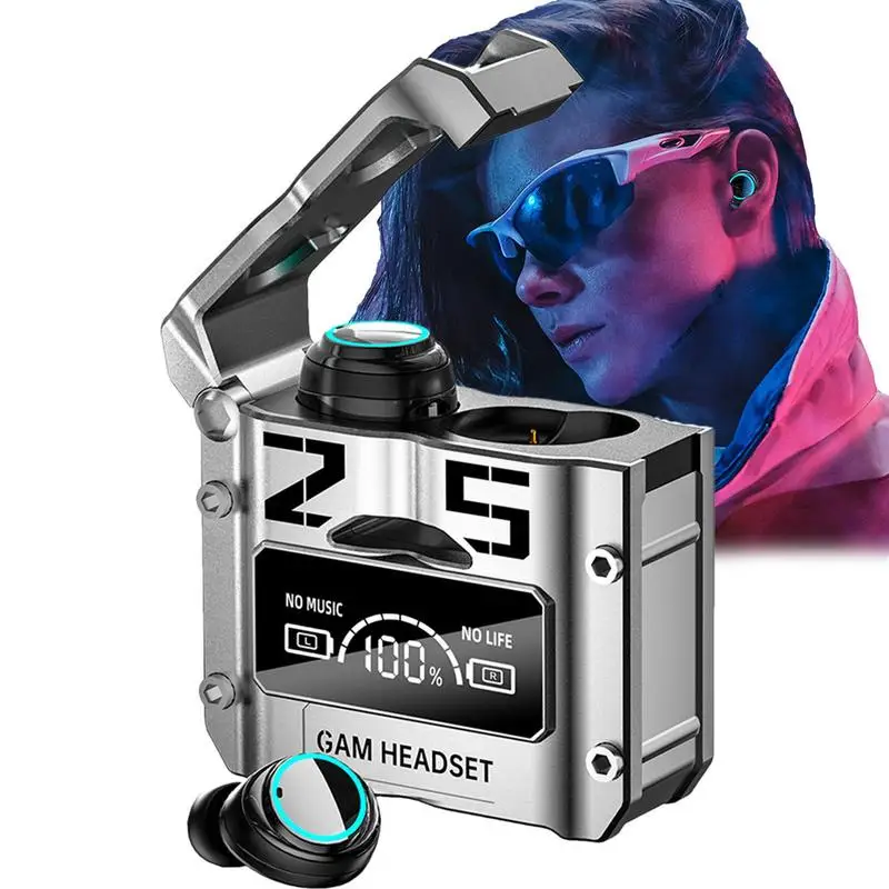 

Беспроводные наушники bluetooth 5,2, наушники с сенсорным управлением, время автономной работы 8 часов, Беспроводная зарядка, чехол & Deep Bass, водоне...