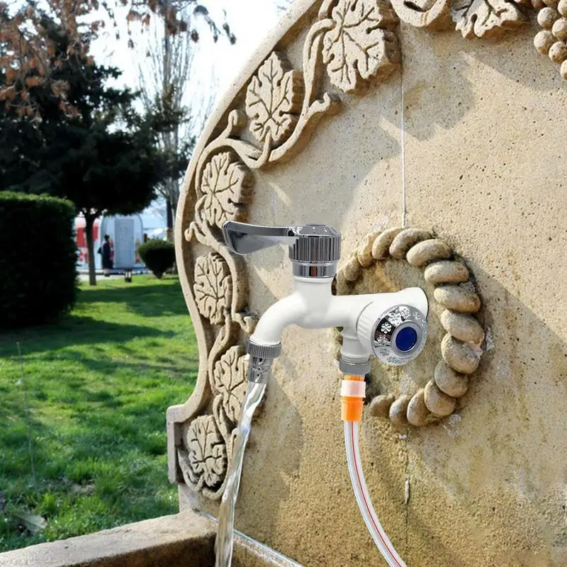 Настенный смеситель для воды двойной кран с насадкой на сосок аксессуар ванной