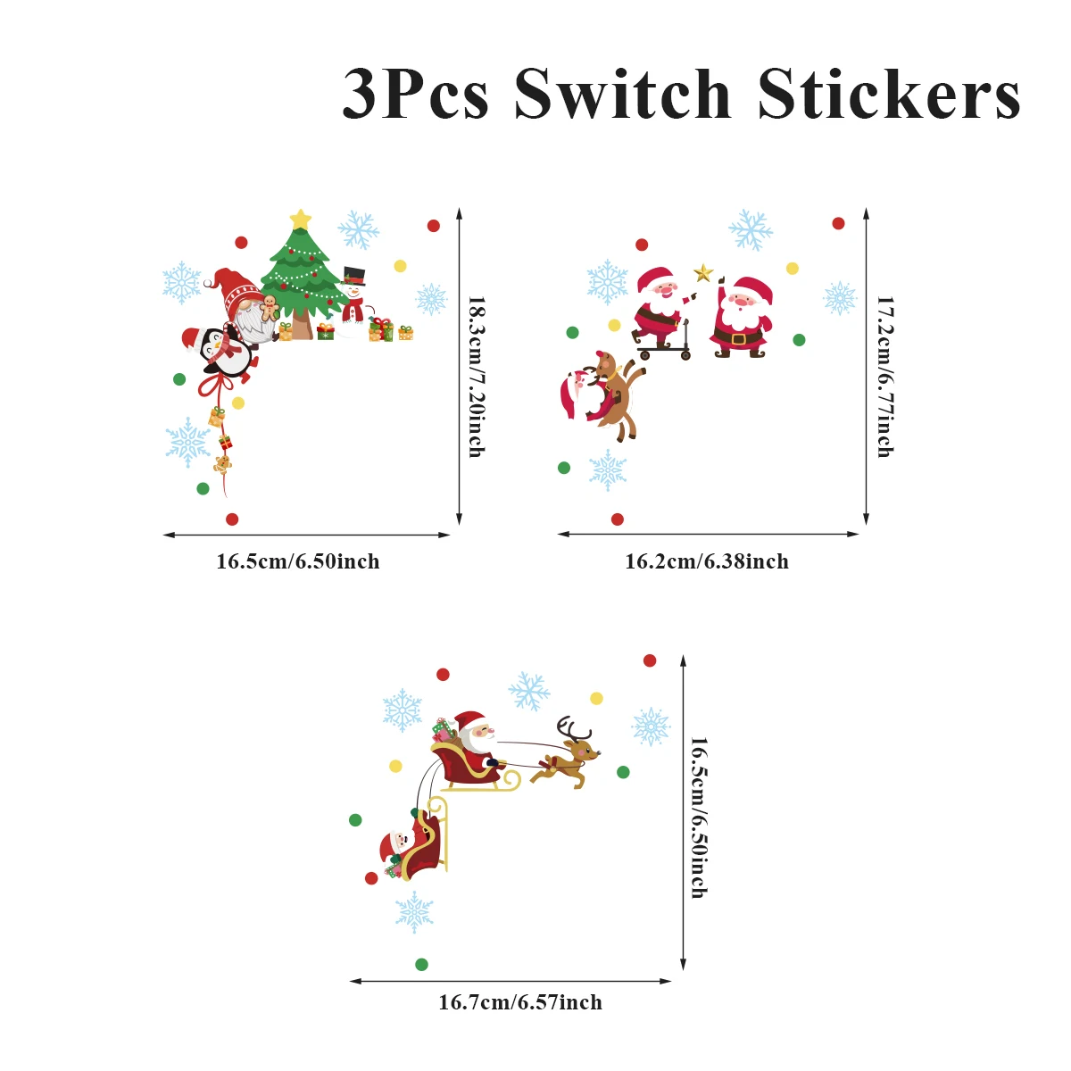 

Рождественская наклейка на переключатель QIFU