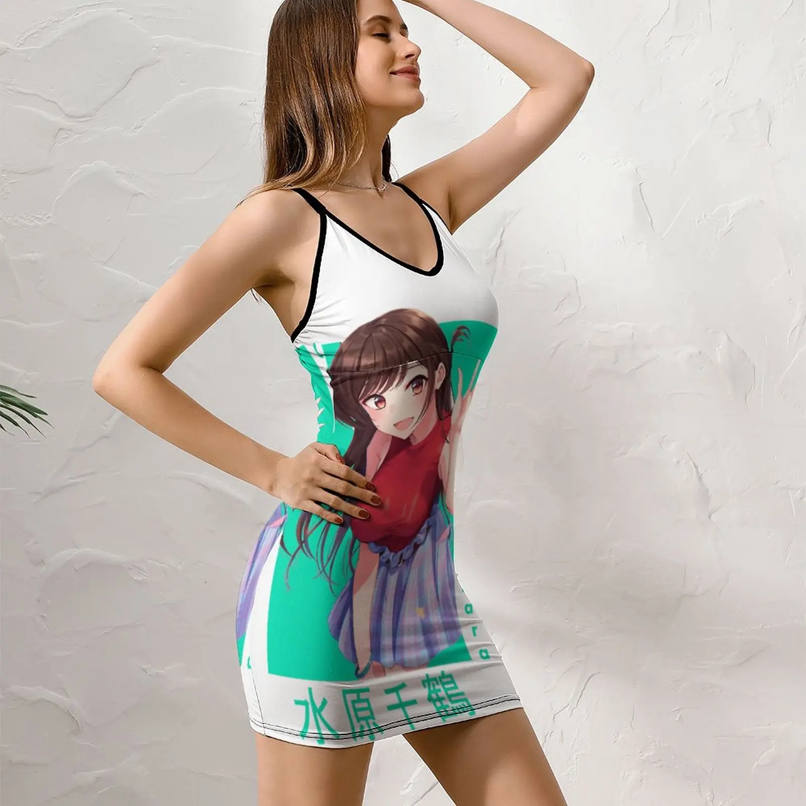 Классическое женское платье на бретельках chizуру мизухара распродажа Премиум