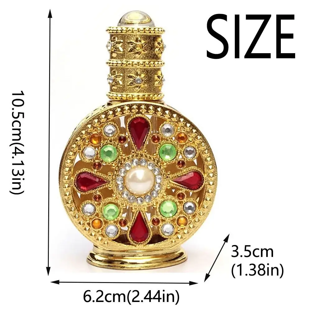 Винтажный стеклянный пустой флакон для духов многоразового использования в