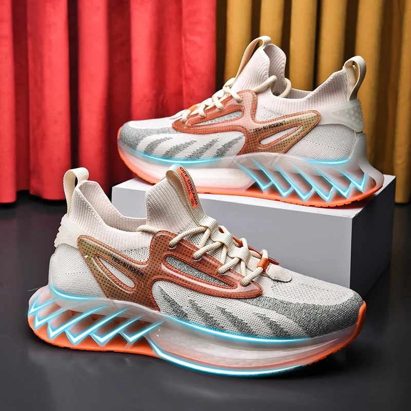 

Men Luxury Popular Shoes Outdoor Luxury Breathable Youth Running Sneakers for Male New Cool Fitness Training Running Shoes