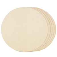 12 inch unpolished wooden circle for handicrafts and home decoration 5 pieces blank wooden round handicraft