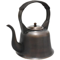 vintage tea teapots chinese protable hot water kettles handmade large capacity kettle copper coffee pots metal kung fu tea set