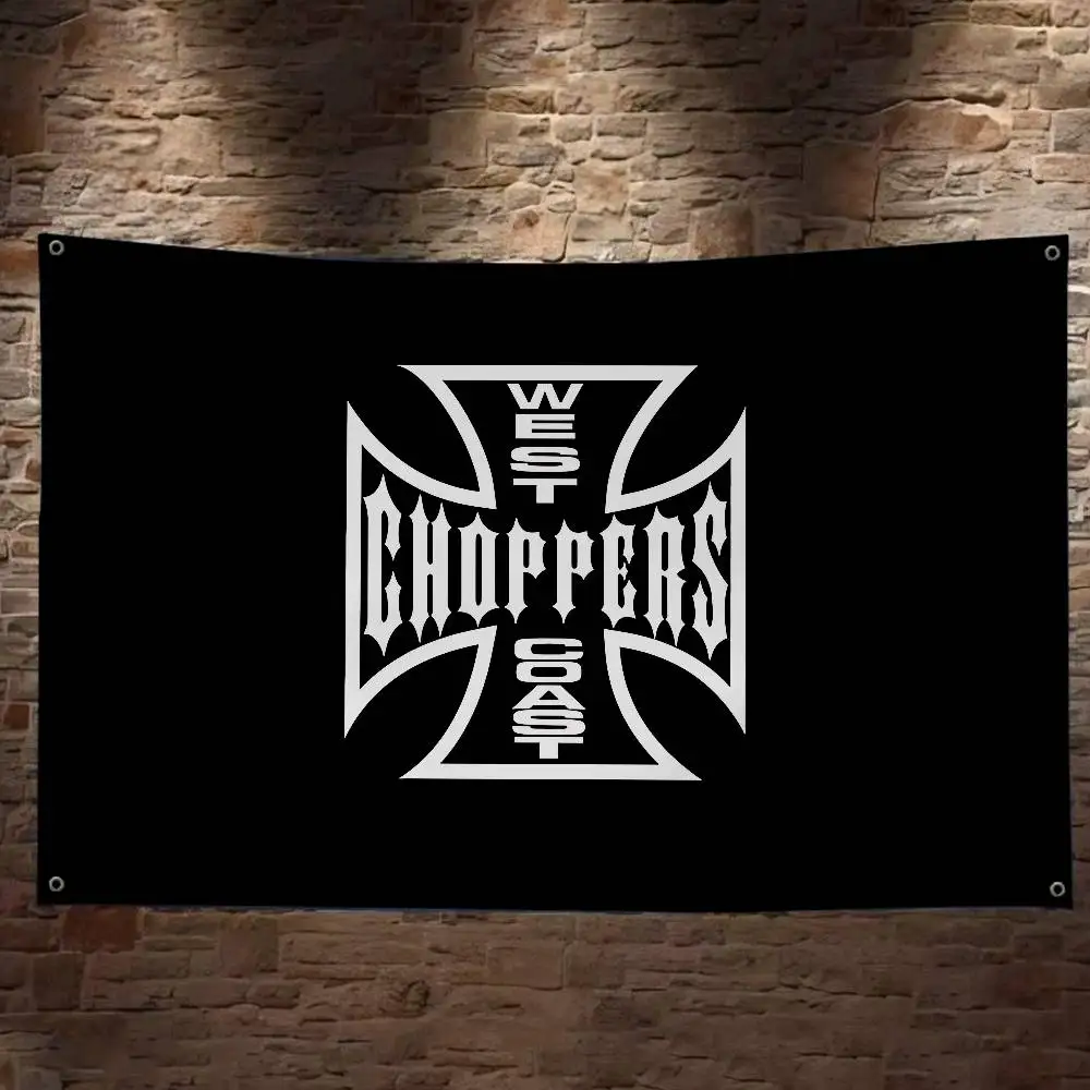 Флаг с изображением мультяшных персонажей West Coast Choppers, научно-фантастический декор для комнаты, настенный баннер для дома (art.: 3920db3f76cec) - 3920db3f76cec