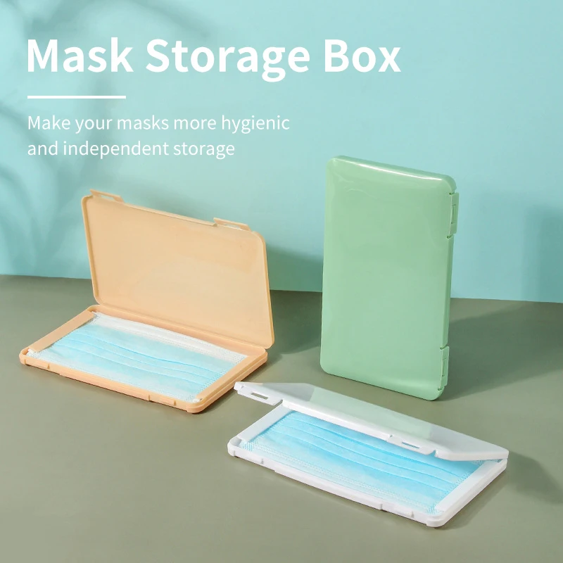 

Portable Mask Storage Box Waterproof Storage Case Household Moisture-proof Dustproof Box Storage Mask Container Organizer Holde