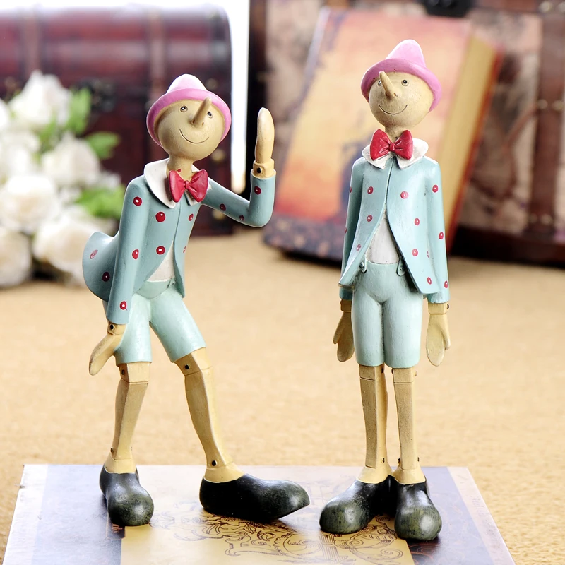 

American Living RoomCreative Doll Used Style Resin Puppet Tabletop Decoration Home Accessories Decorative Figurines