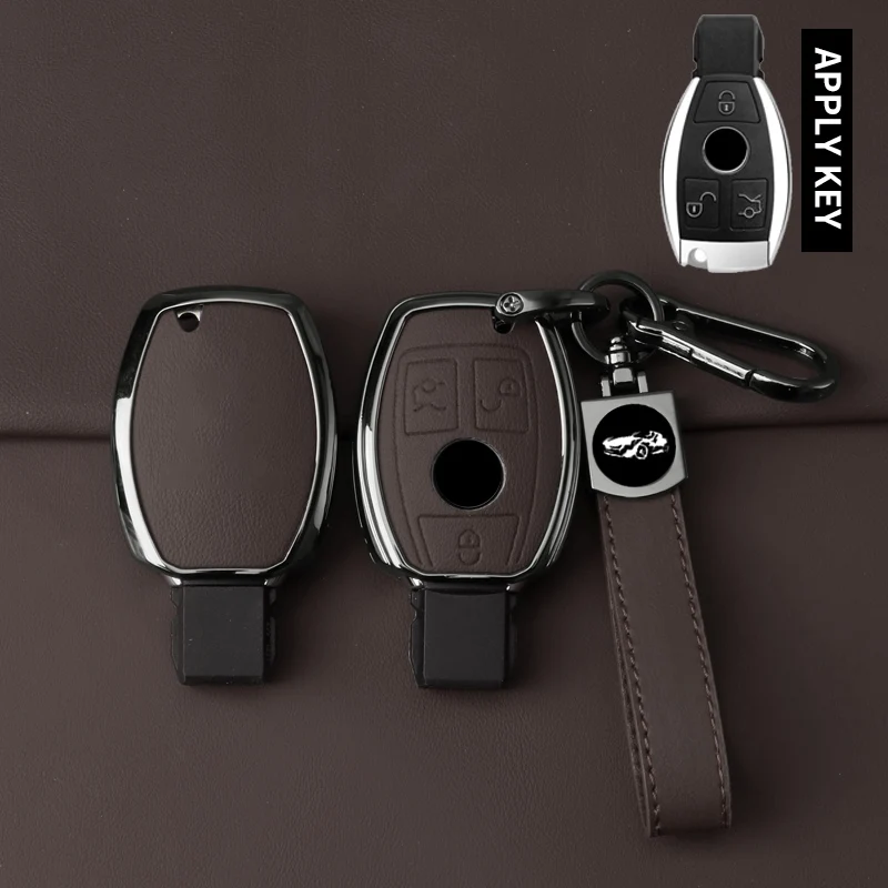 

Умный чехол для автомобильного ключа из цинкового сплава для Mercedes Benz A B C E Class GLS GLA GLK GLC CLS CLA AMG W204 W205 W212 W463 W176