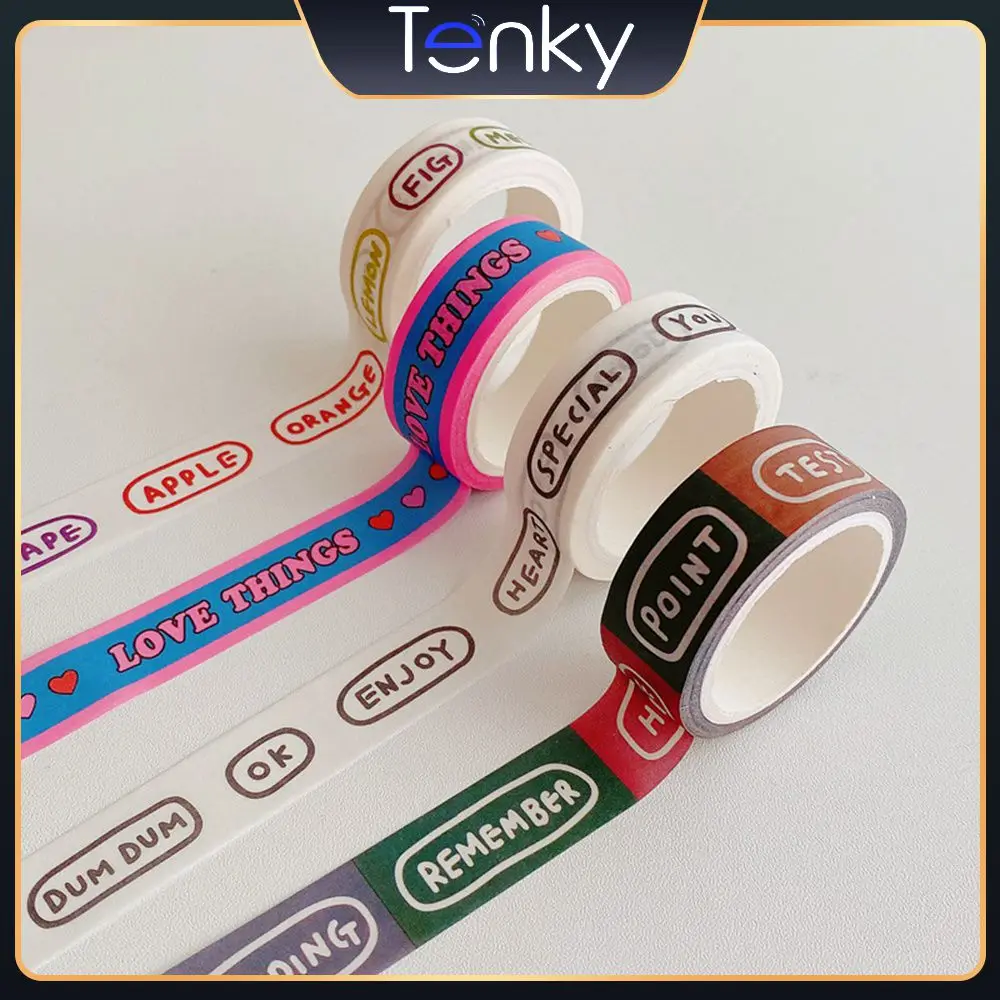 

Rich And Colorful Hand Account Stickers Lovely Kawaii Tape High Quality Sticker Letter Pattern Tape Popular Choice Fashionable