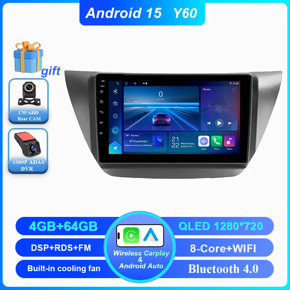 

Для Mitsubishi Lancer 9 CS 2000-2010 навигационный плеер мультимедийный Android авто Carplay сенсорный экран 2Din стерео головное устройство Wi-Fi