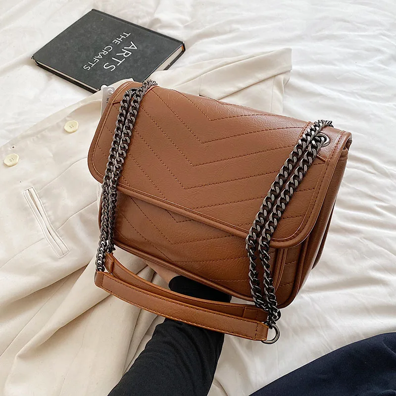 

High Quality Women Pu Leather Shoulder Bag Fashion Designer Ladies Messenger Bags New Luxury Female Large Capacity Crossbody Bag