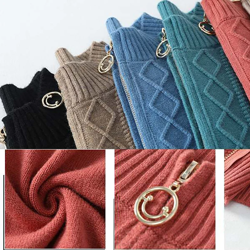 Корейский модный однотонный Повседневный трикотажный свитер в клетку с