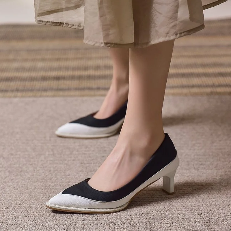 New Spring Autumn Ladies Shoes High Heels Fashion All-match Shallow High Heels Sexy Concise Women Pumps Woman Shoes Noble Style