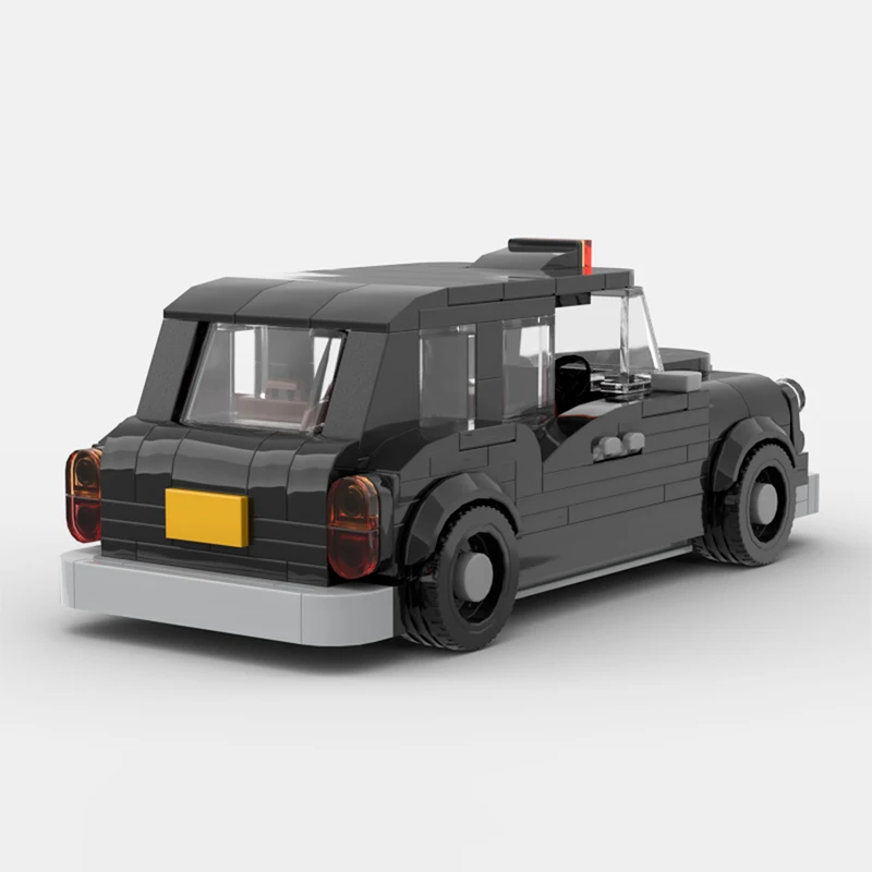 Классический скоростной автомобиль MOC 8 Stud Wide 1977 Остин FX4 конструктор для такси